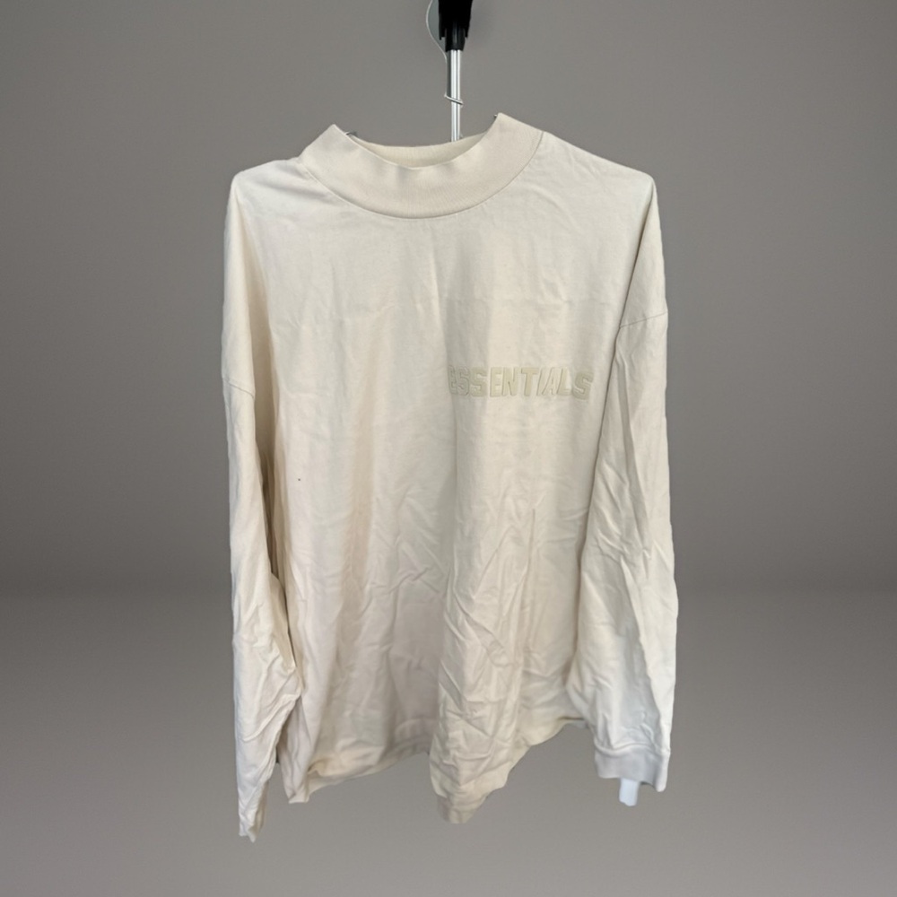 Essentials Off-White Crew Neck Top